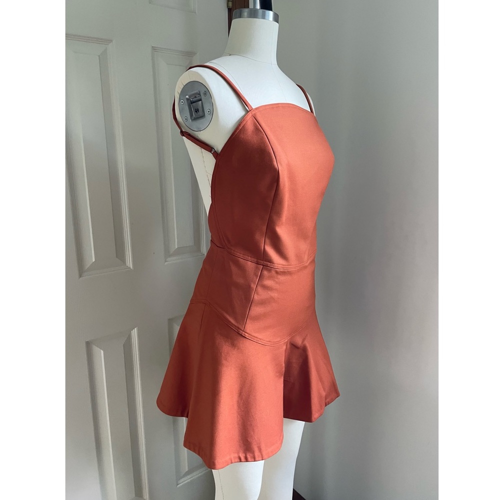 Opening Ceremony NWT Orange Firestone Circular-Cut Cotton Romper Women’s Small 4